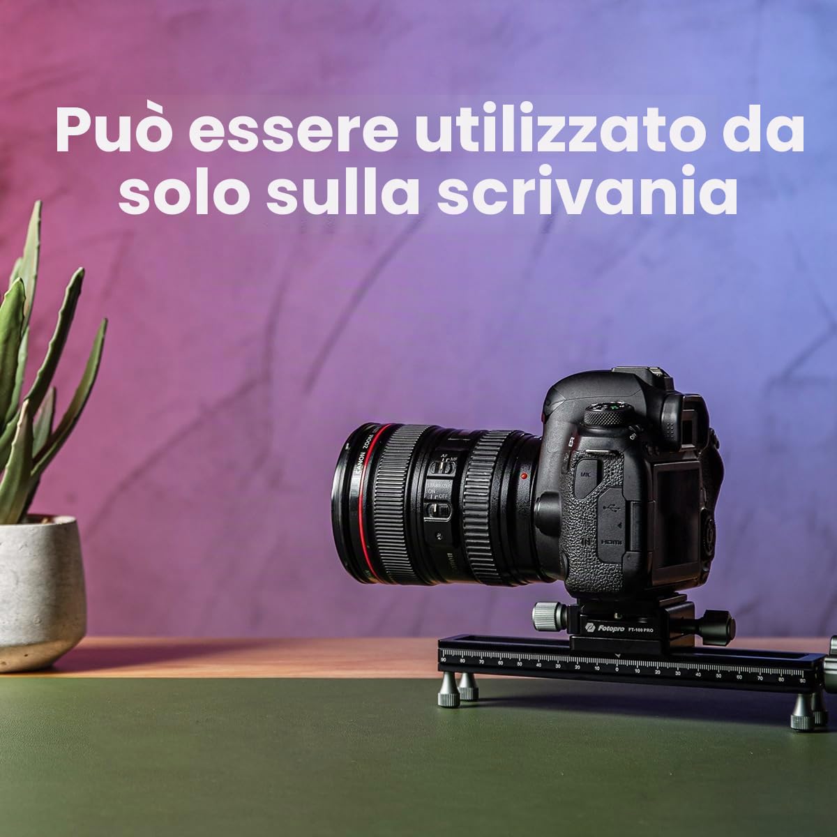 Fotopro Cursore a cremagliera di messa a fuoco Macro per riprese ravvicinate Fotografia Macro con piastra a sgancio rapido Cursore universale in lega di alluminio per fotocamera DSLR