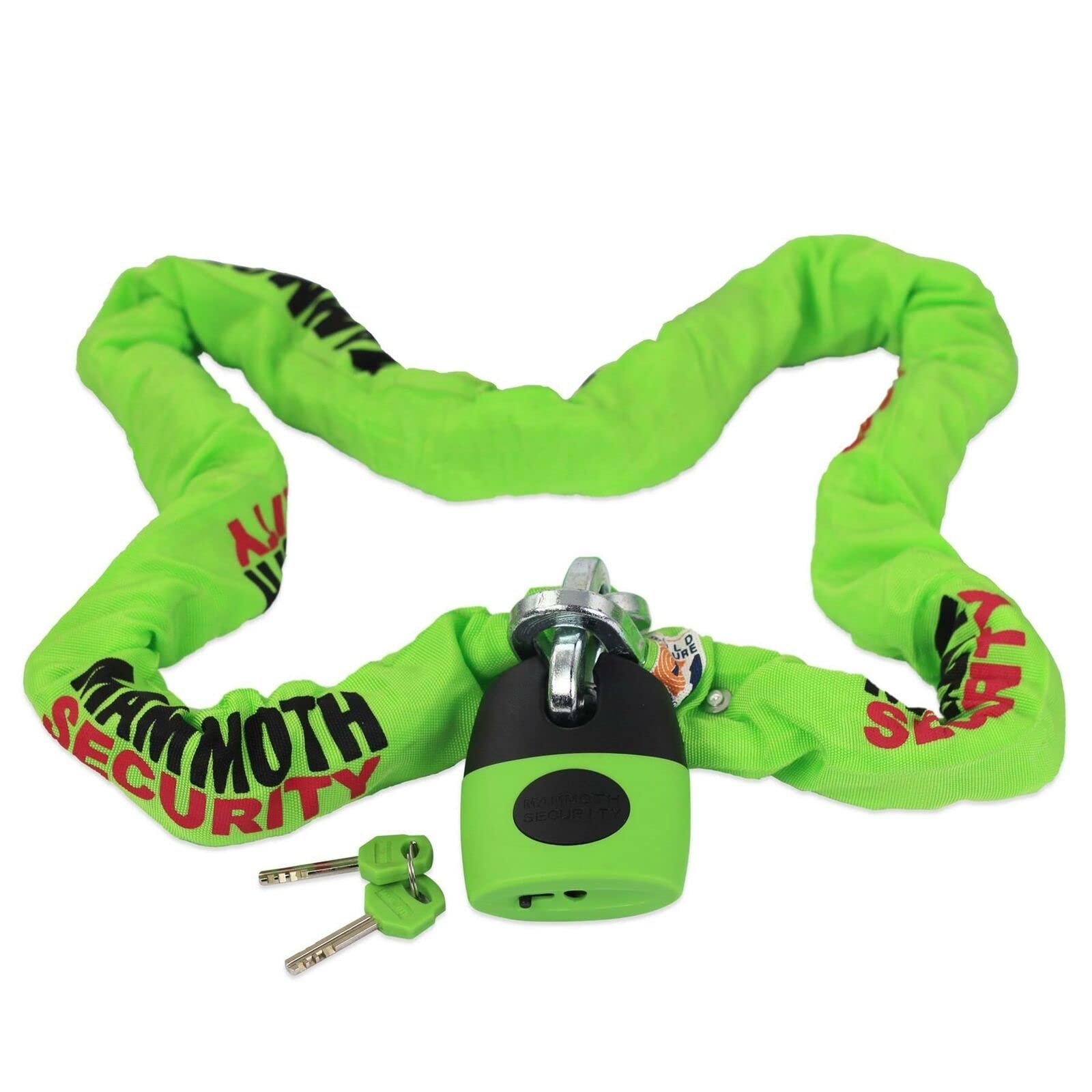Bike It Gold Mammoth Sold Secure Approved Device Chain & Lock 1.8M Motorbike Safety Security Chain Lock