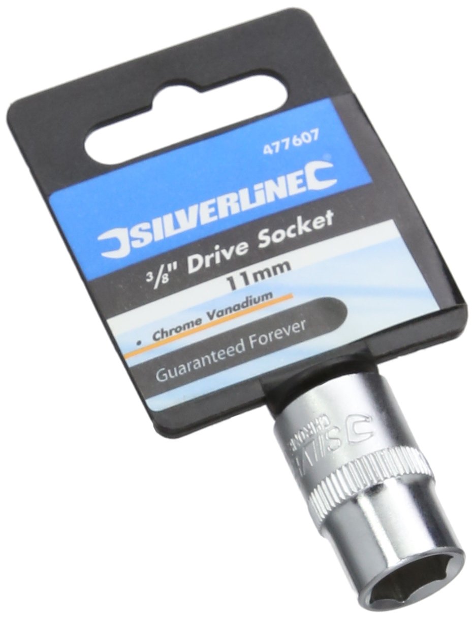 Silverline 477607 Socket 3/8" Drive 6Pt Metric 11 Mm