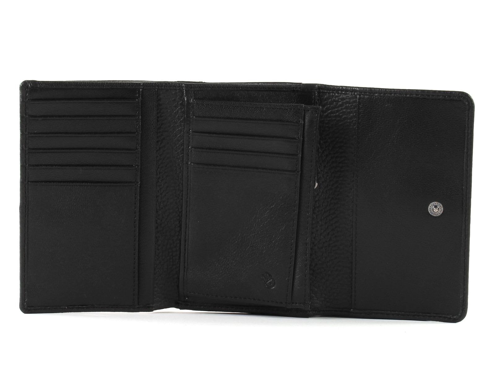 Mandarina Duck Damen Mellow Leather P10FZP65 Geldbörse, Nero, 13,5x9,5x3,5 (L x H x W)