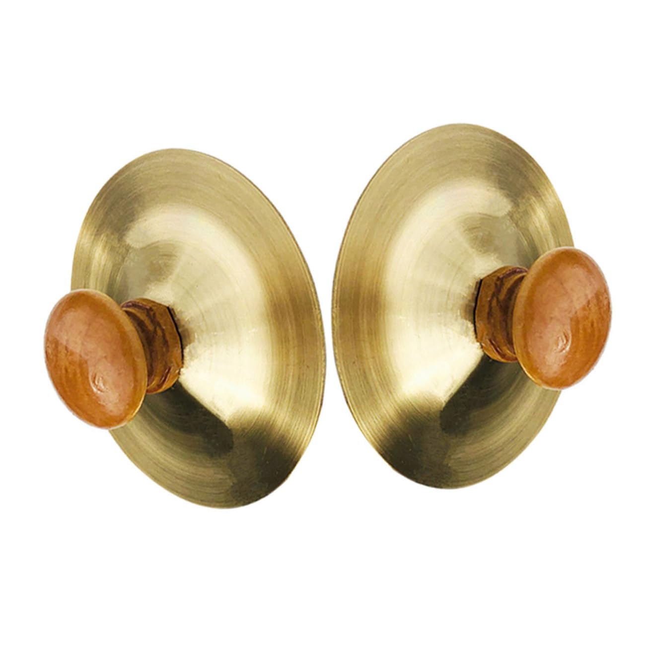 VANZACK 3sets Toddlers Small Finger Cymbals Boys and Girls Instrument Toys Wood Metal Low Volume Cymbals for Boys and Girls 2pcs*3