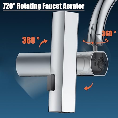 Miniatura 4 de Grifo de cocina de cascada 3 en 1, grifo de cocina de cascada de 360, grifo de cocina táctil, extensor de grifo para fregadero de cocina, grifo