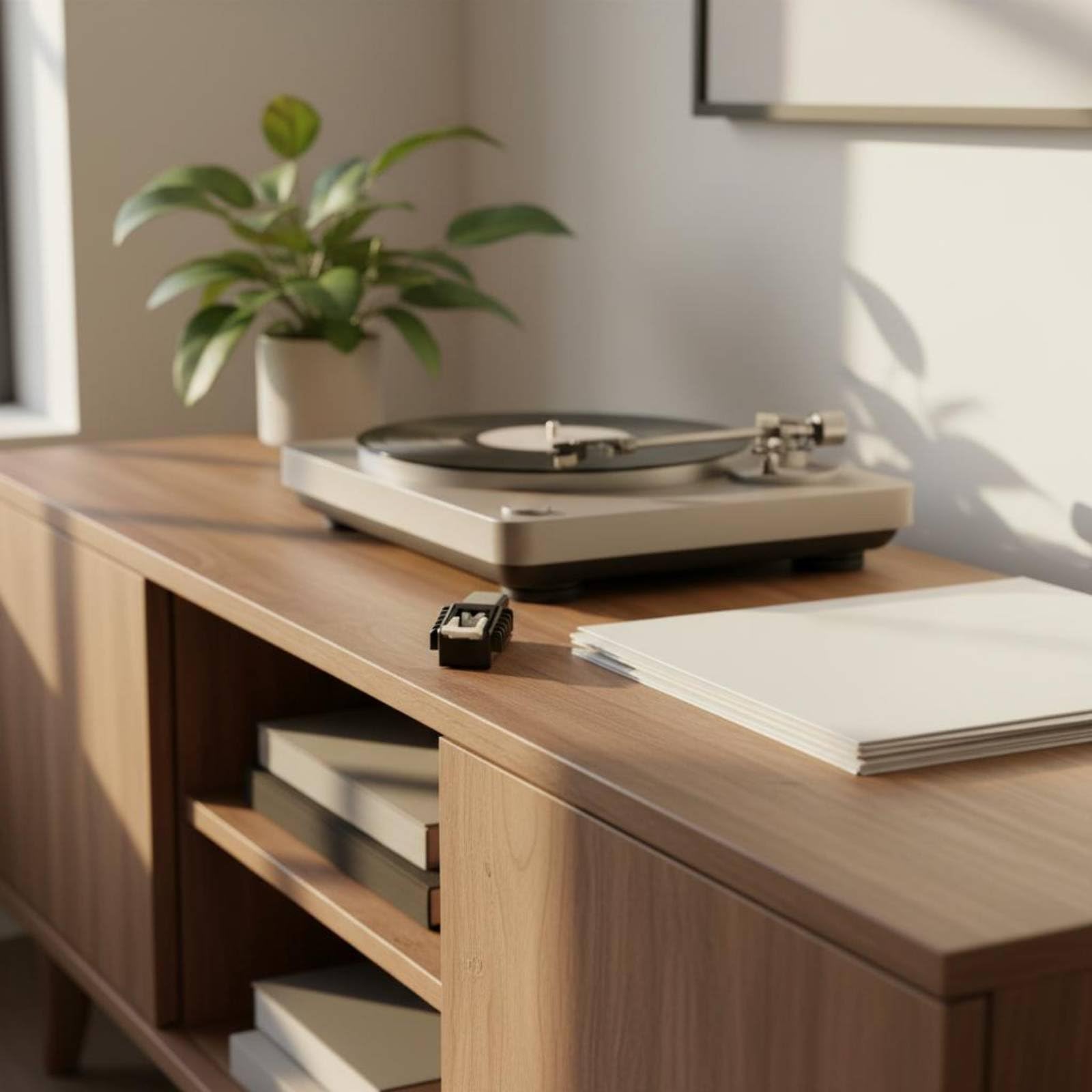 Aguja de Tocadiscos Aguja de Repuesto Cápsula Puntero Diamante Punta Diamante para Restituir Audio Claro en Vinilos Construcción Resistente en