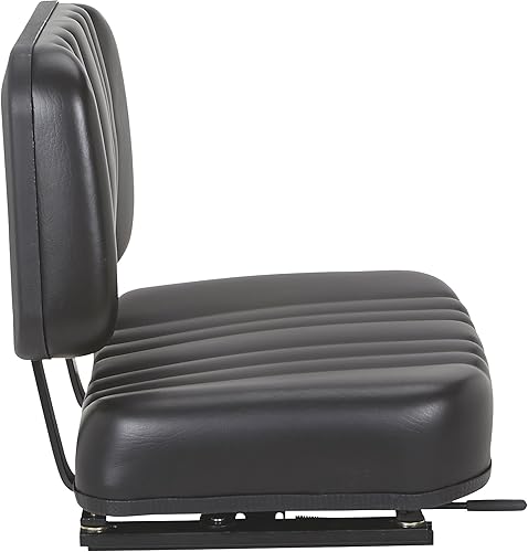 Miniatura 2 de K&M - Asiento de cubo acolchado universal, color negro, número de modelo 8030