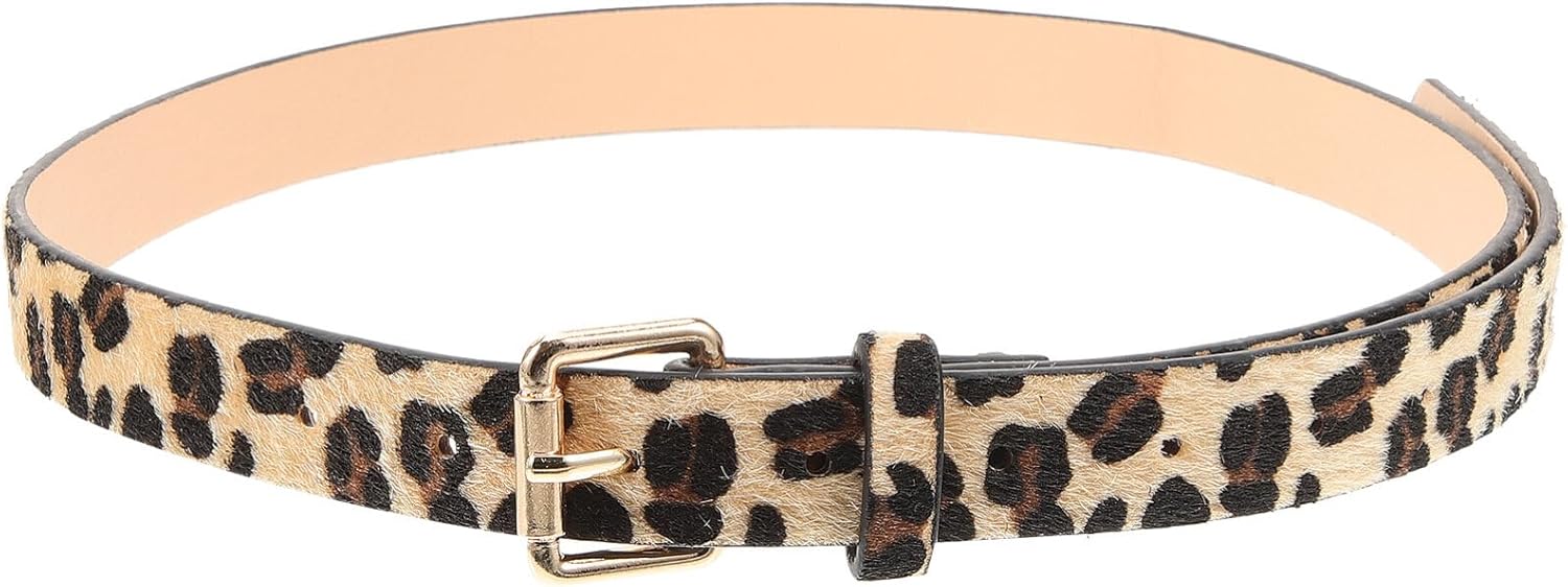 VALICLUD Leopard Print Belts for Women Leopard Belts for Women Cheetah Print Belt Pu Leather Belts for - Image 8