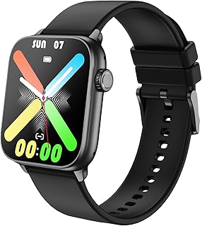 Muzaria Smart Watch, Fitness Watch with Make/Answer Calls & Voice Assistant, Fitness Tracker with Heart Rate, Blood Oxygen, Sleep Monitor, 1.83" Touch Screen Waterproof Smartwatch for Women Men