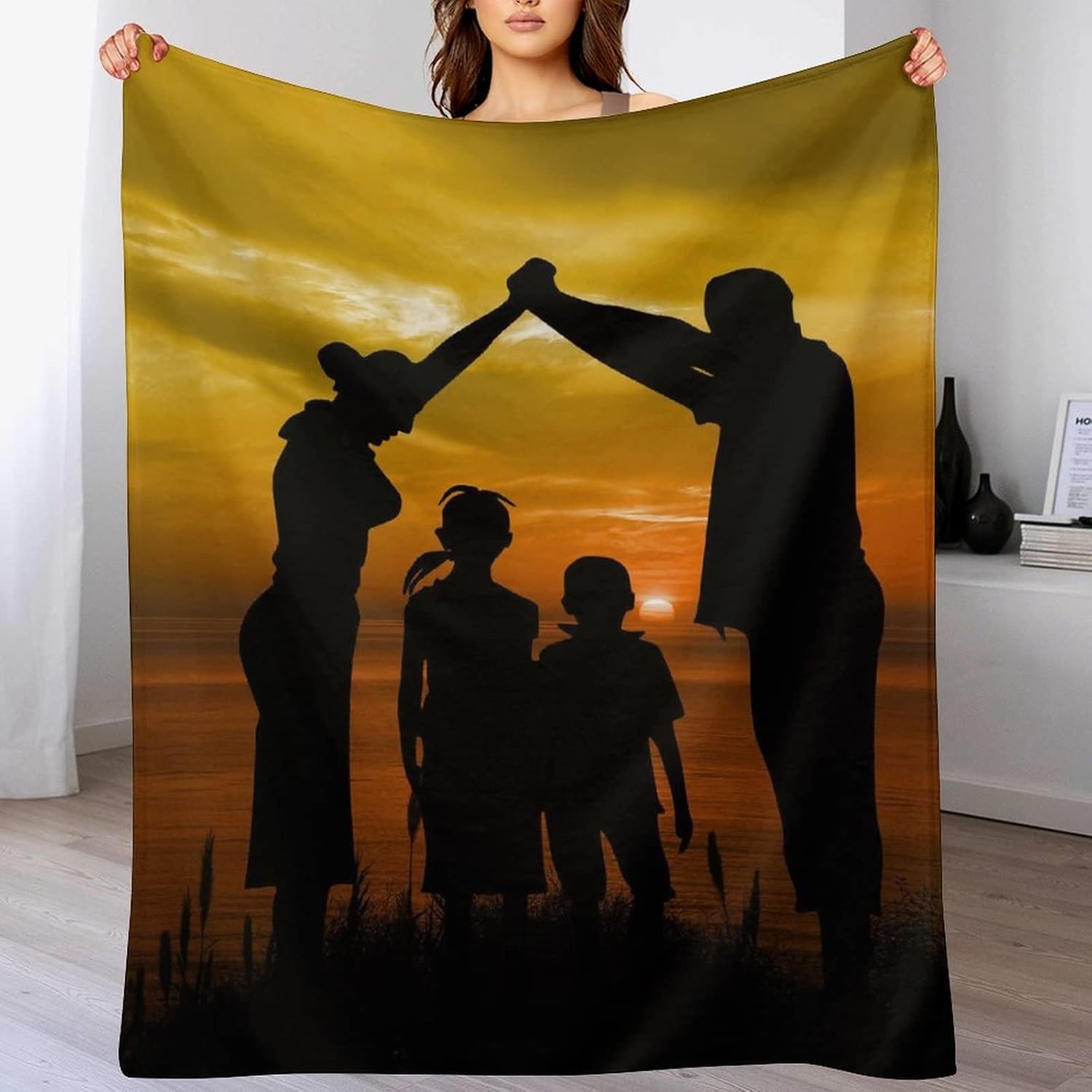 JEDNAY Personalized Blanket with Text Photos for Adults