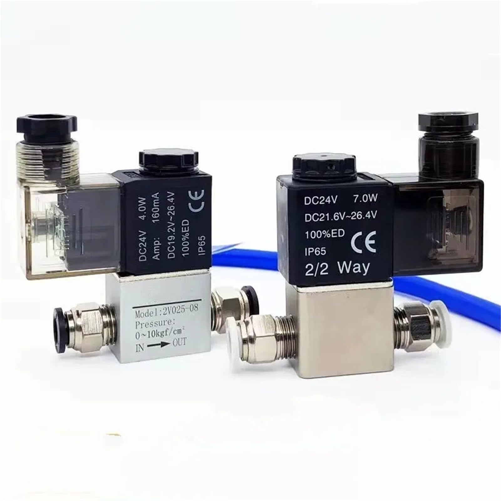 Électrovanne pneumatique 2 voies normalement fermée avec raccord 8mm