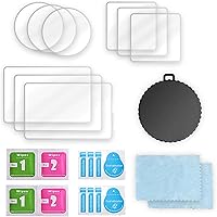 Vista 8 de FiTSTILL 10 protectores de pantalla LCD aplicables con DJI Osmo Action 4 Action 3, con tapa de lente de silicona, dureza Ultra HD 9H, resistente a