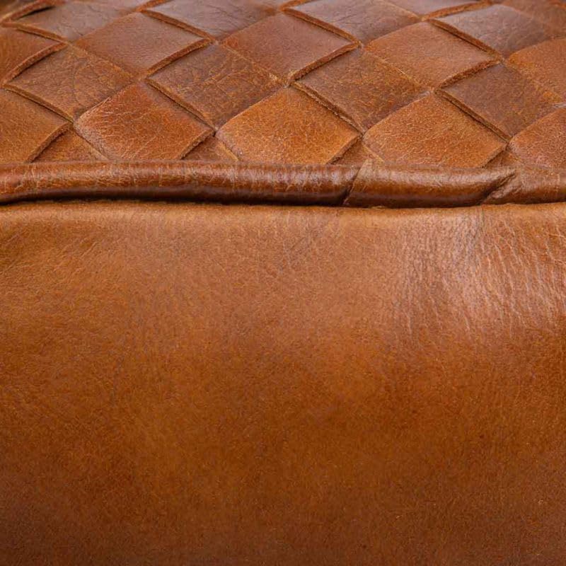 Cale-porte en cuir AlexandreHouse marron et corde de jute - 8