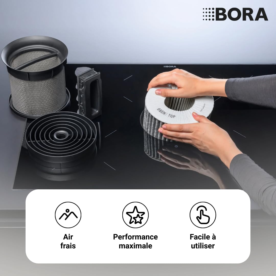 BORA PUAKF Filtre à charbon actif pour hotte PURE, Filtre de rechange d’origine, Filtre BORA PURE PUAKF