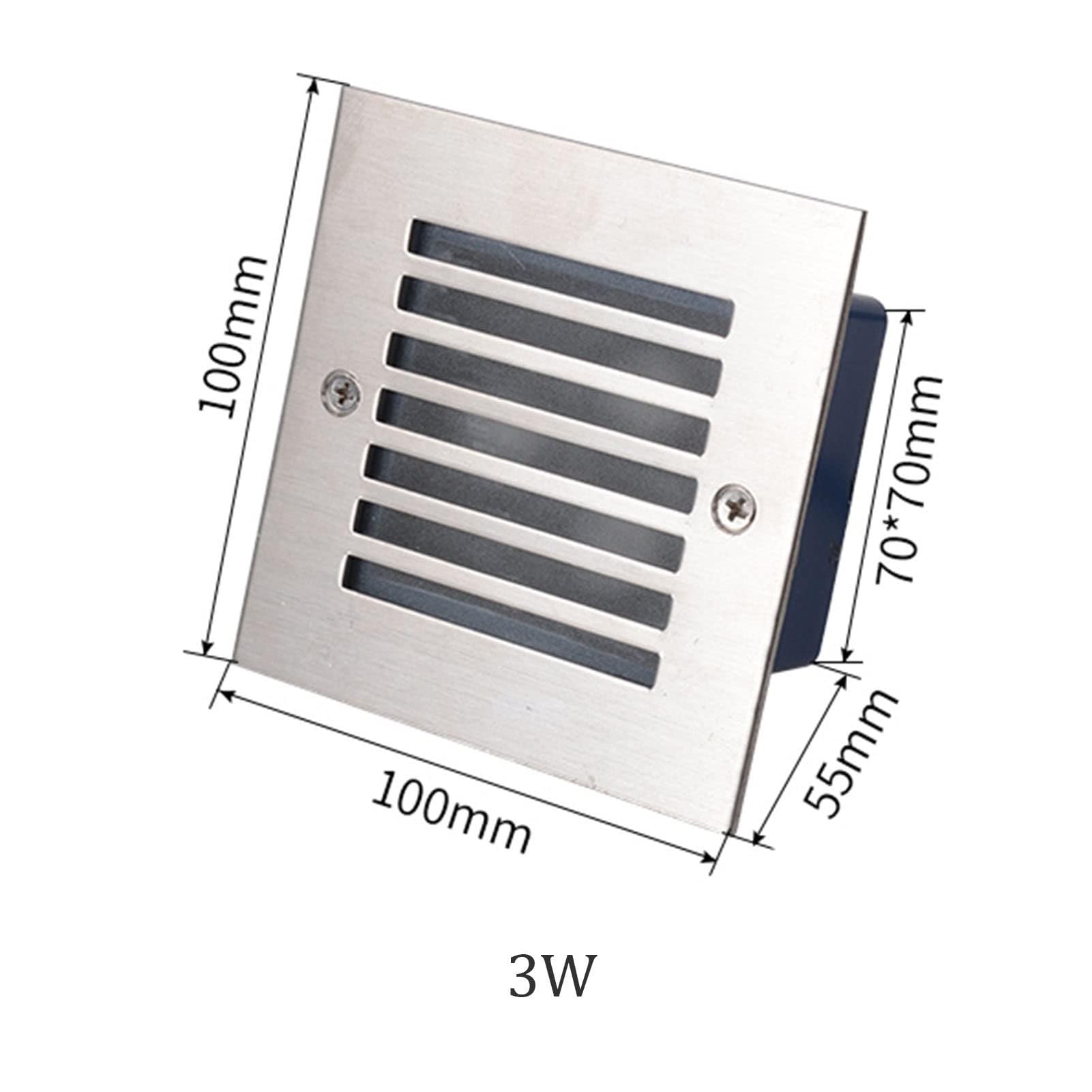 Zewnętrzny reflektor LED do zabudowy podłogowej, oświetlenie podtynkowe, na podwórko, trawnik, zintegrowane oświetlenie krajobrazu, wodoszczelność IP65 AC85-265 V na taras i patio (strumień świetlny