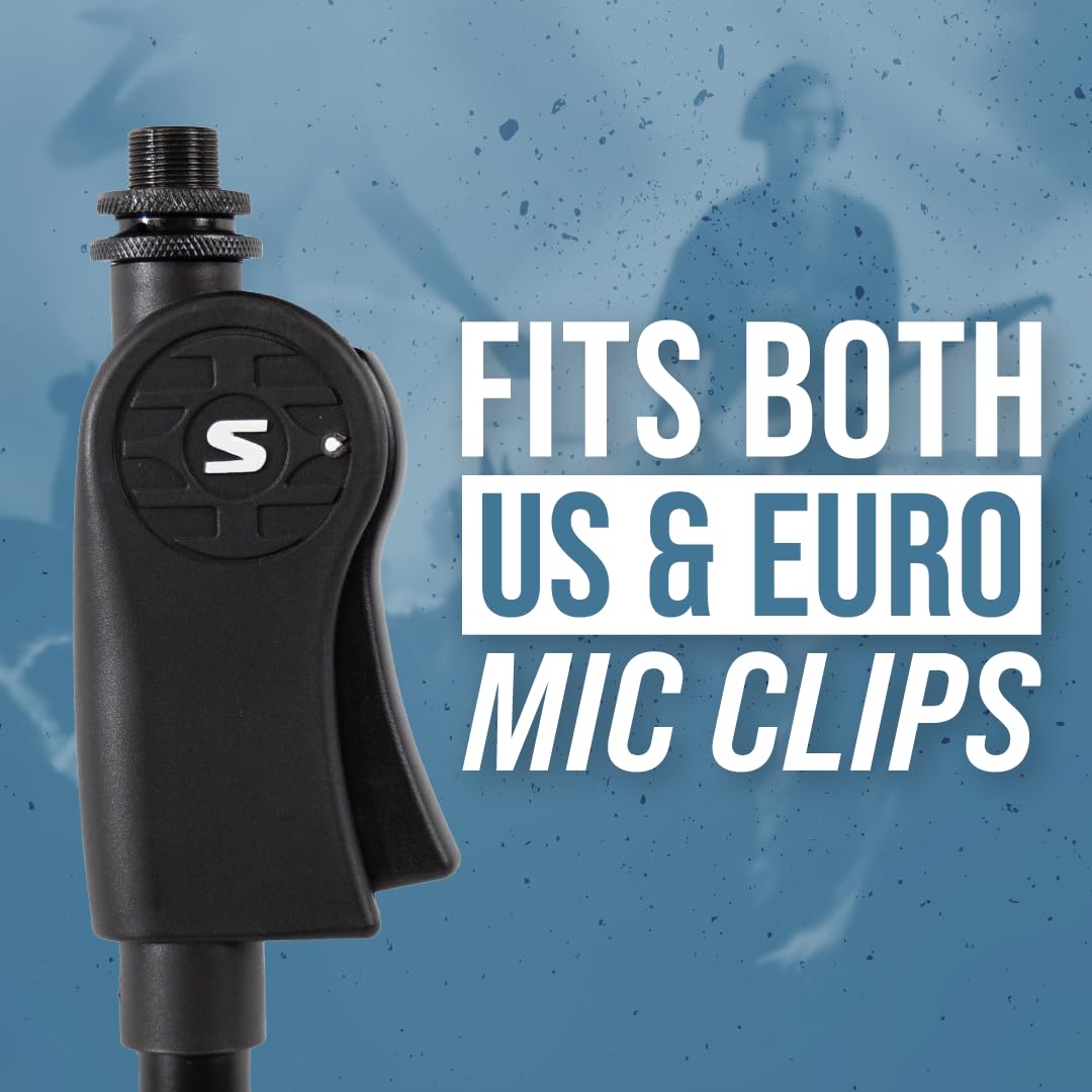 Shure by Gator SH-TRIPODSTANDDX Deluxe statyw mikrofonowy, czarna stal malowana proszkowo, czarny