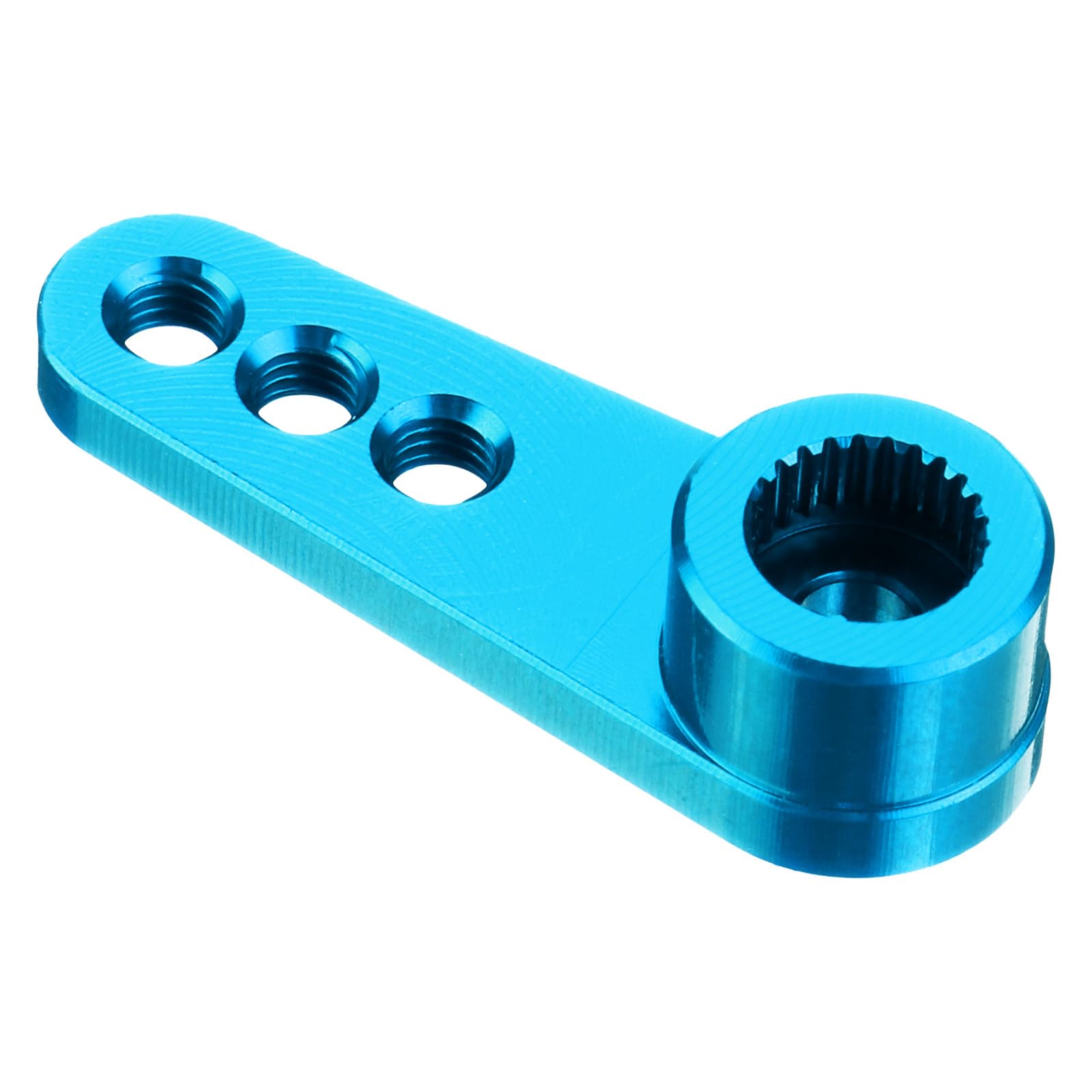 QUARKZMAN 5pz Alluminio Servo Avvisatore Acustico 28mm Lunghezza Blu | 25t Servo Avvisatore Acustico Sterzo Corto Braccio, Adatto per Fai Da Te RC Auto/Barca/Aerei Barca Modello Accessori