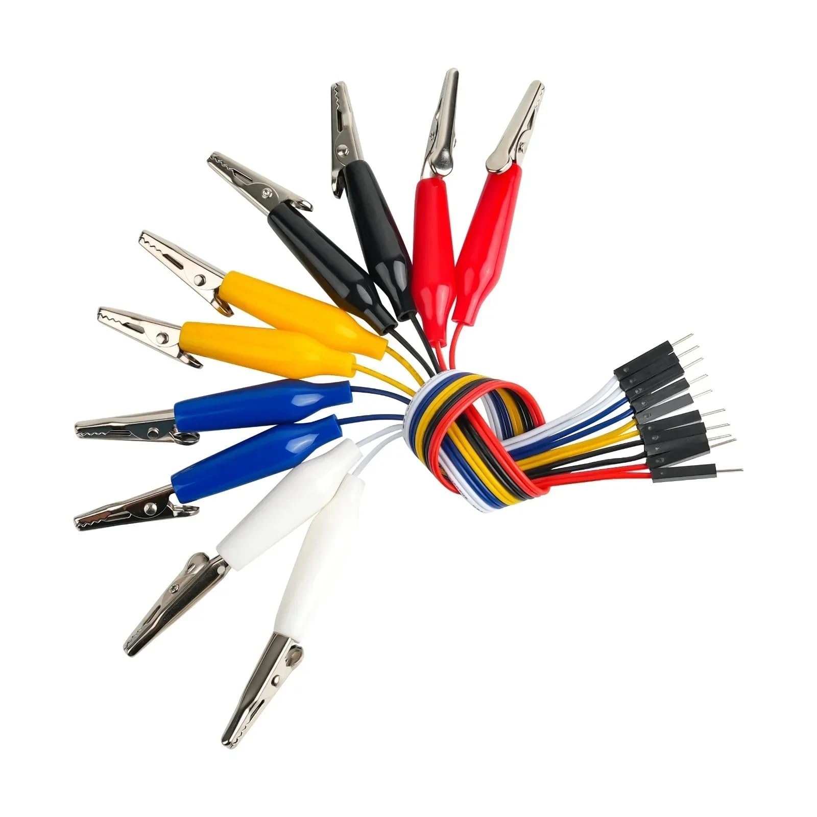 For cavi jumper con morsetto a coccodrillo da 20 cm maschio/femmina for progetti fai da te su breadboard microbit(Clip-Male and Female)