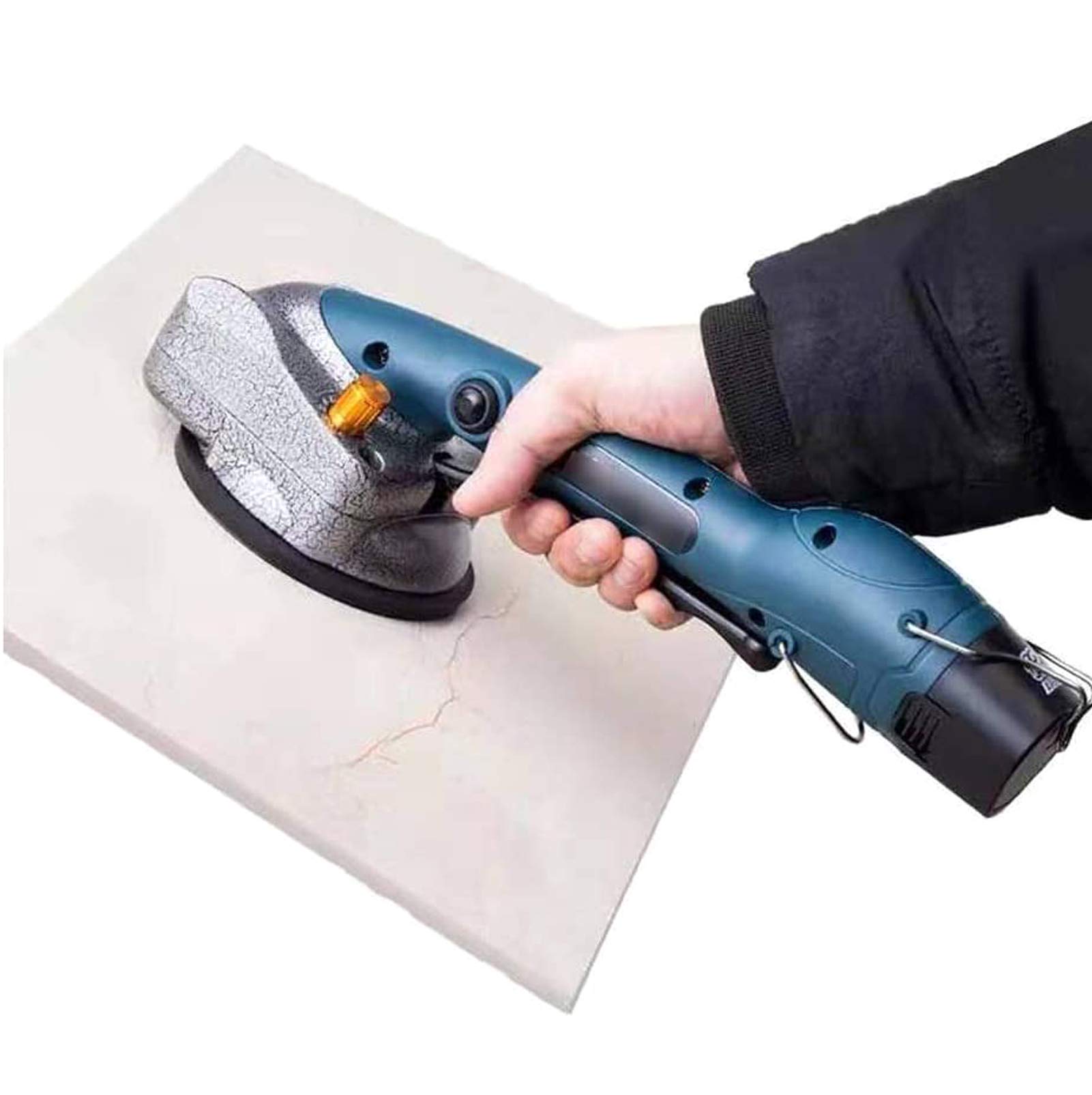 XIAOZHANGTile Tiling Machine, Hand-held Tile Tiler 6 Gears Tile Machine Tile Vibrator with Rechargeable Battery, for Engineering and Home Use