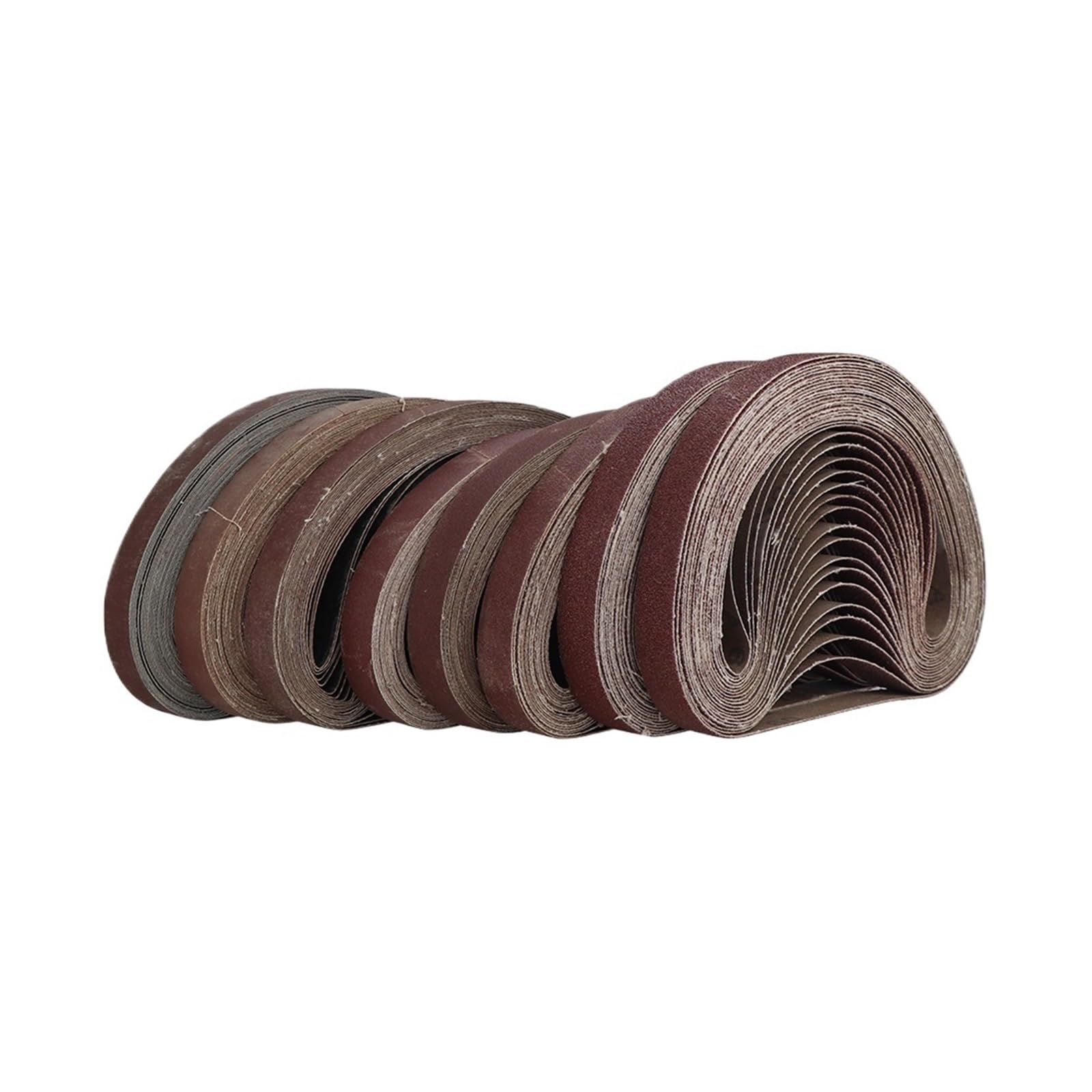 Nastro abrasivo, Nastri abrasivi 20x520mm grana 60-600 10 pezzi/30 pezzi for lucidatura con levigatrice a nastro(30pcs,120)