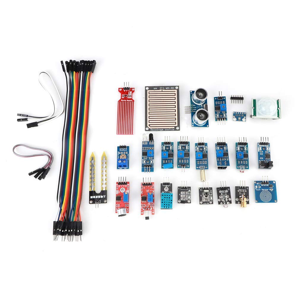 Kit de Module de Capteur pour , Composant éLectronique de Démarrage d'apprentissage DéButant 22 en 1, Compatible pour Et pour STM32