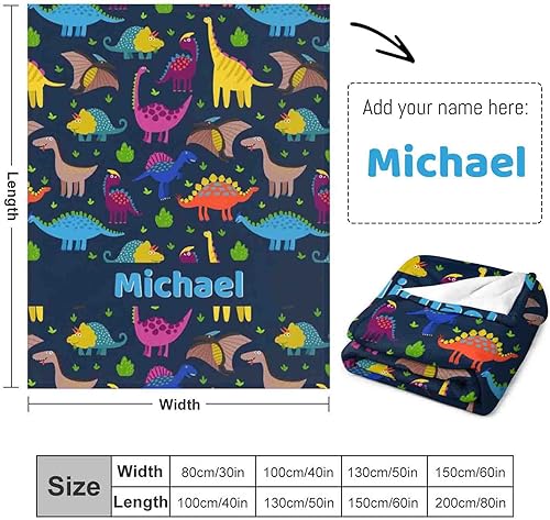 Miniatura 37 de Artsadd Personalized Baby Blanket for Boys Girls with Name, Custom Baby Name Blanket with Unicorn Pattern Customized Name Receiving Swaddle Throw