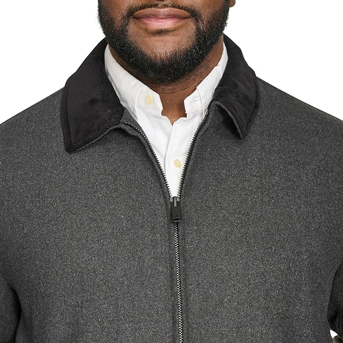 Image of Dockers Men's Wool Blend Quilted Bib Jacket Coat