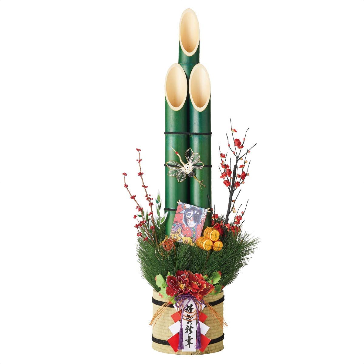 Amazon | 【廃番】牡丹生竹門松 H150cm 1台【 正月 飾り 門松 玄関