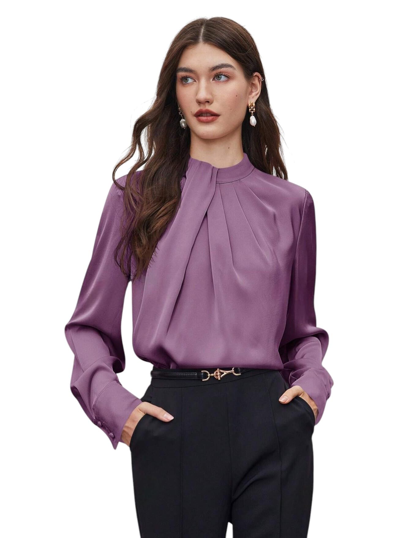 Top for Women Regular Fit Latest Stylish Office Wear Western Top (T-L-01-04)