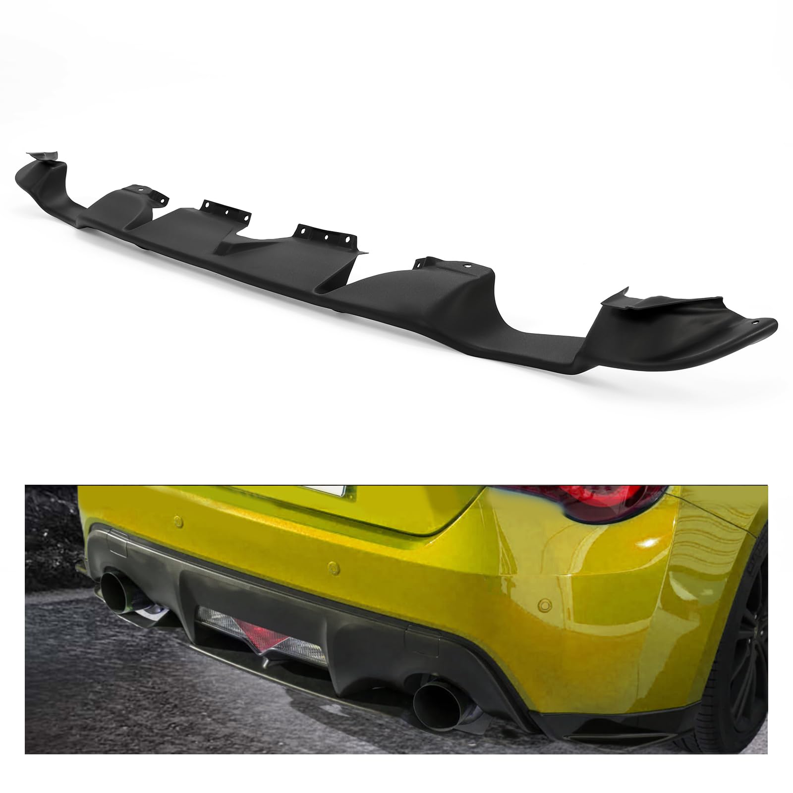 Amazon.com: HECASA Rear Bumper Diffuser Compatible with 2012-2020