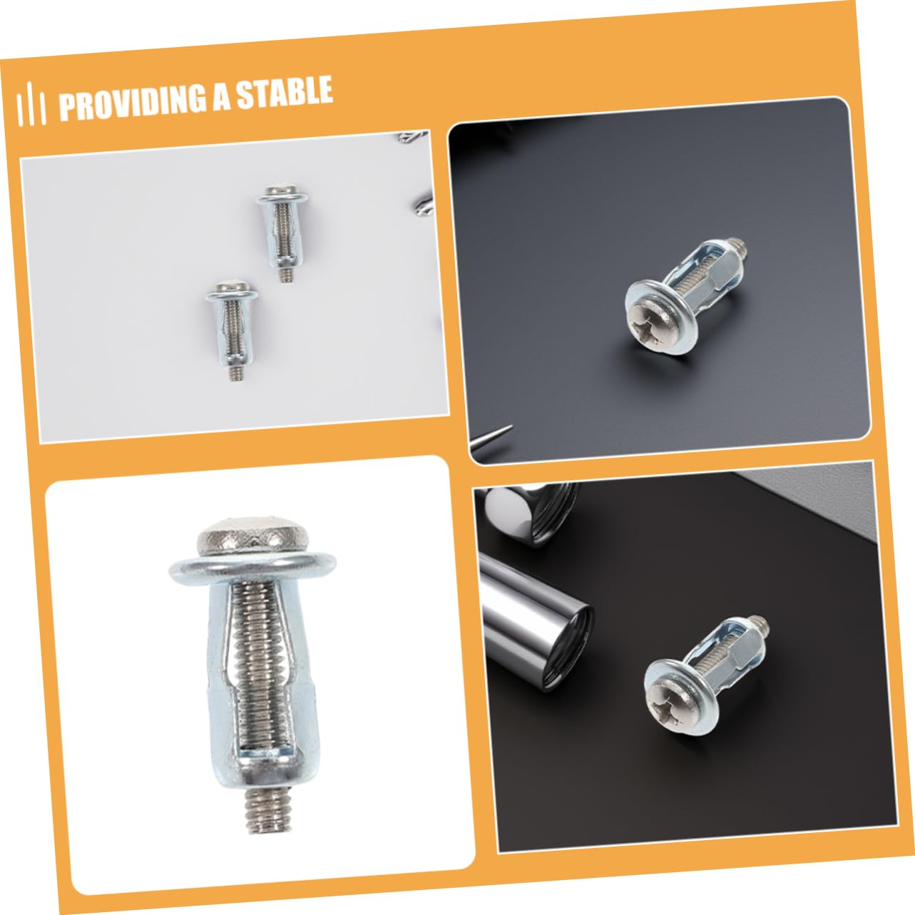 Metal Expansion Bolt 15pcs Carbon Steel Heavy Duty Wall Anchors