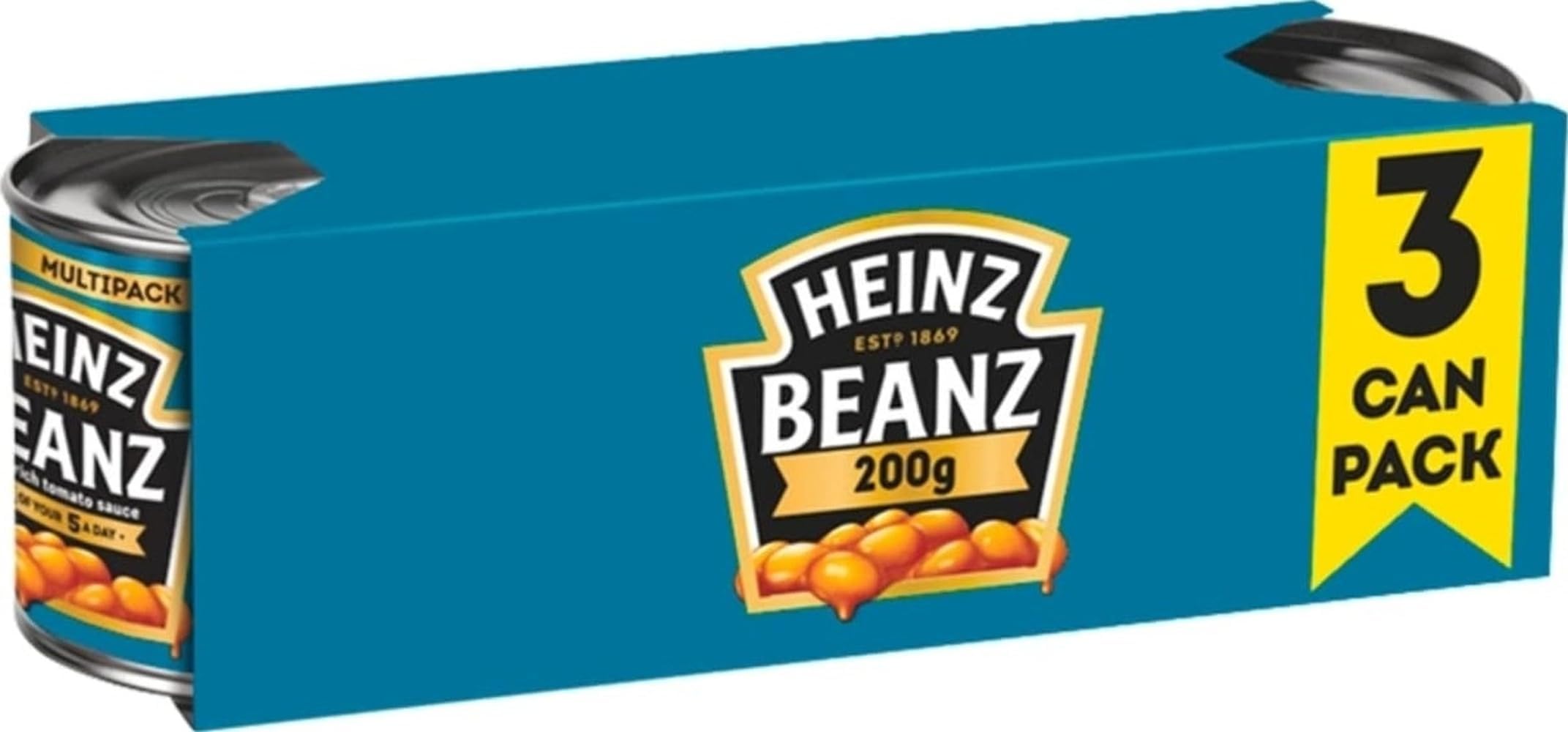 Heinz Baked Tinned Beans in Tomato Sauce 3 x 200g