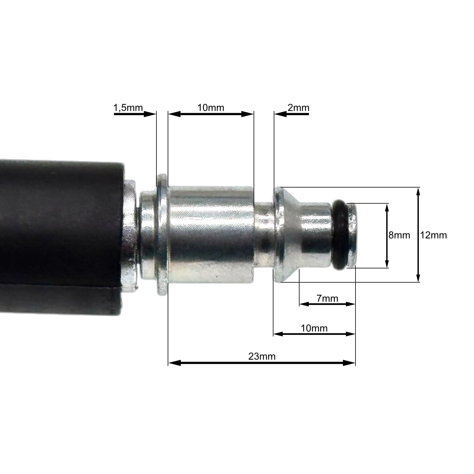 M&M Smartek Tubo ad alta pressione per Bosch AQT, EasyAquatak, universale, 6 mm DN6, SDS Quick Connect 8 mm, 160 bar, 40 °C, tubo di ricambio compatibile con Stanley B&D (100 metri)
