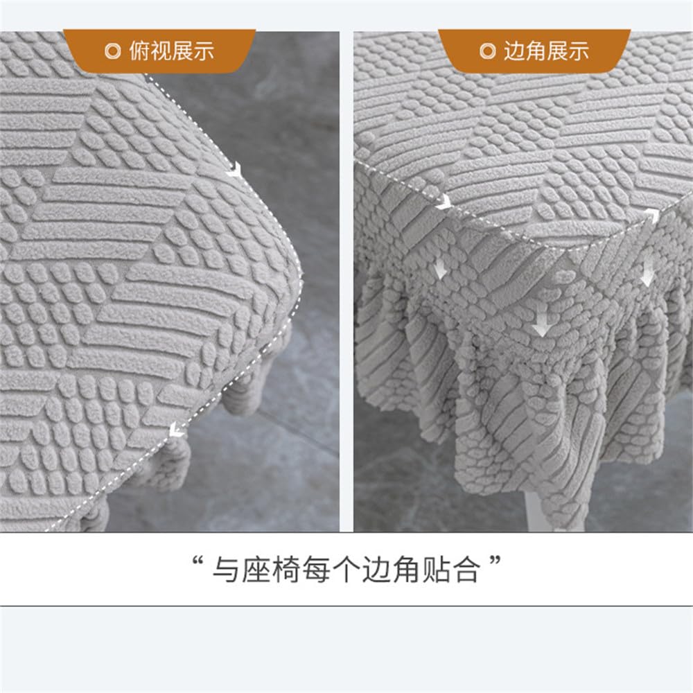 Housse De Siège De Chaise À Dossier Court Et Extensible Élastique En Lycra