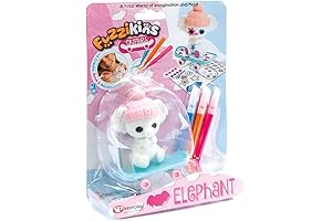 Fuzzikins FF122 Fuzzi Skaters Elephant Animal Figure