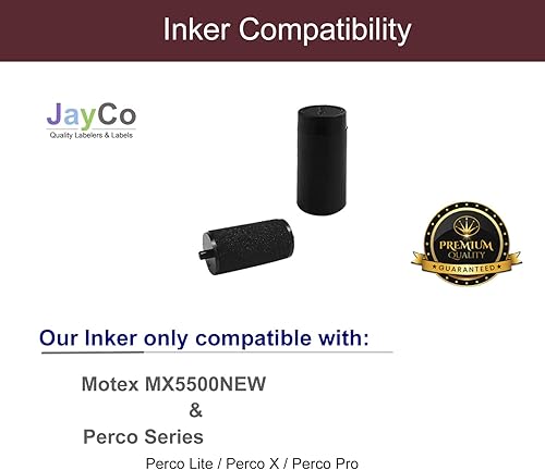 Miniatura 3 de JayCo - Etiquetas blancas en blanco de 1 línea, 10,000 etiquetas de precio en blanco y fecha para pistola con 1 rollo de tinta, se adapta a pistolas