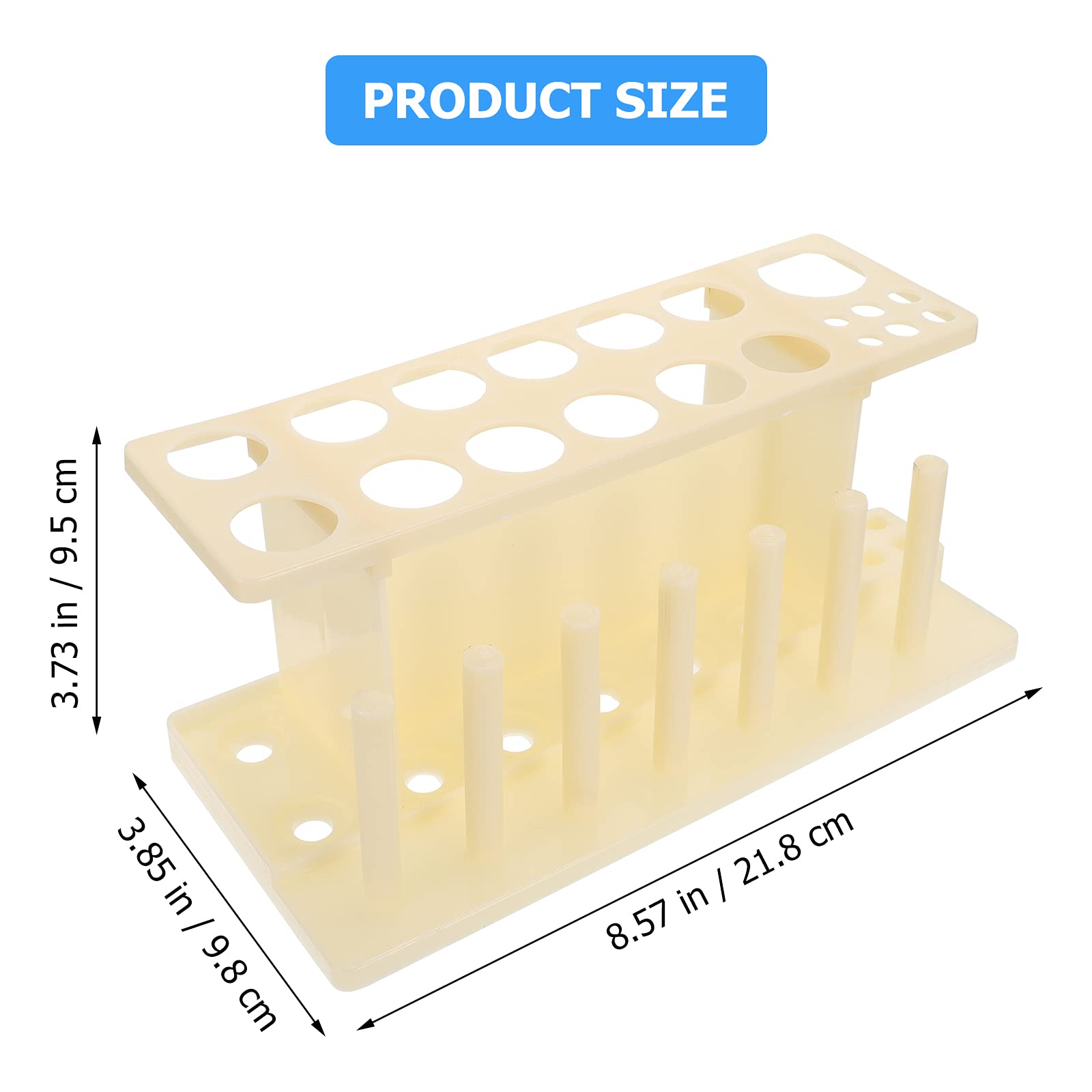 Chiloskit 18mm Hout Houten Test Buis Rek Houder voor API 10ml 25ml Test Tubes Lab Tube Racks Pen Houder