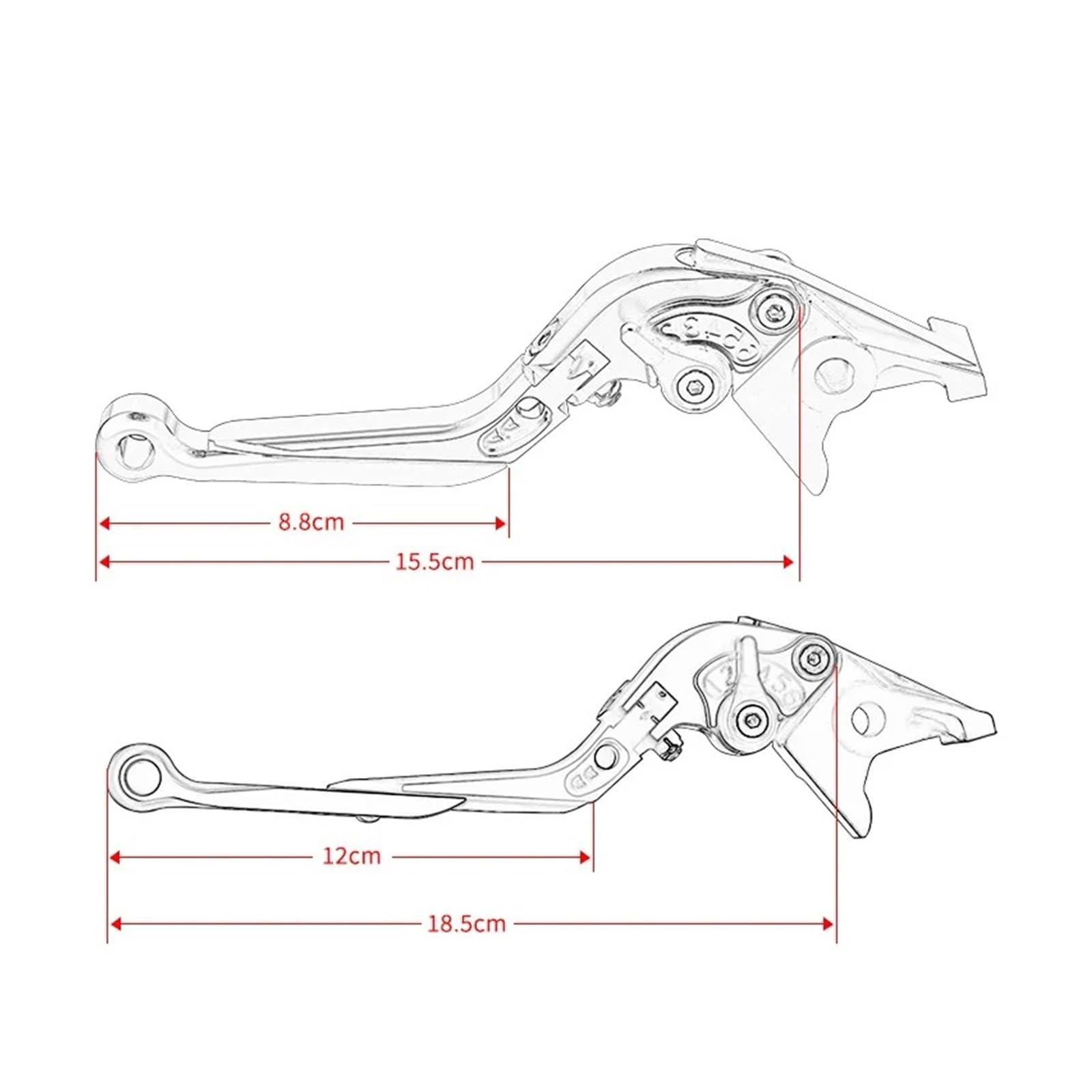 Griff Kupplungsbremshebel Für S1000R 2014 S 1000R Kupplungshebel Bremshebelset Verstellbare Klappgriffhebel Motorradzubehör Teile(A23)