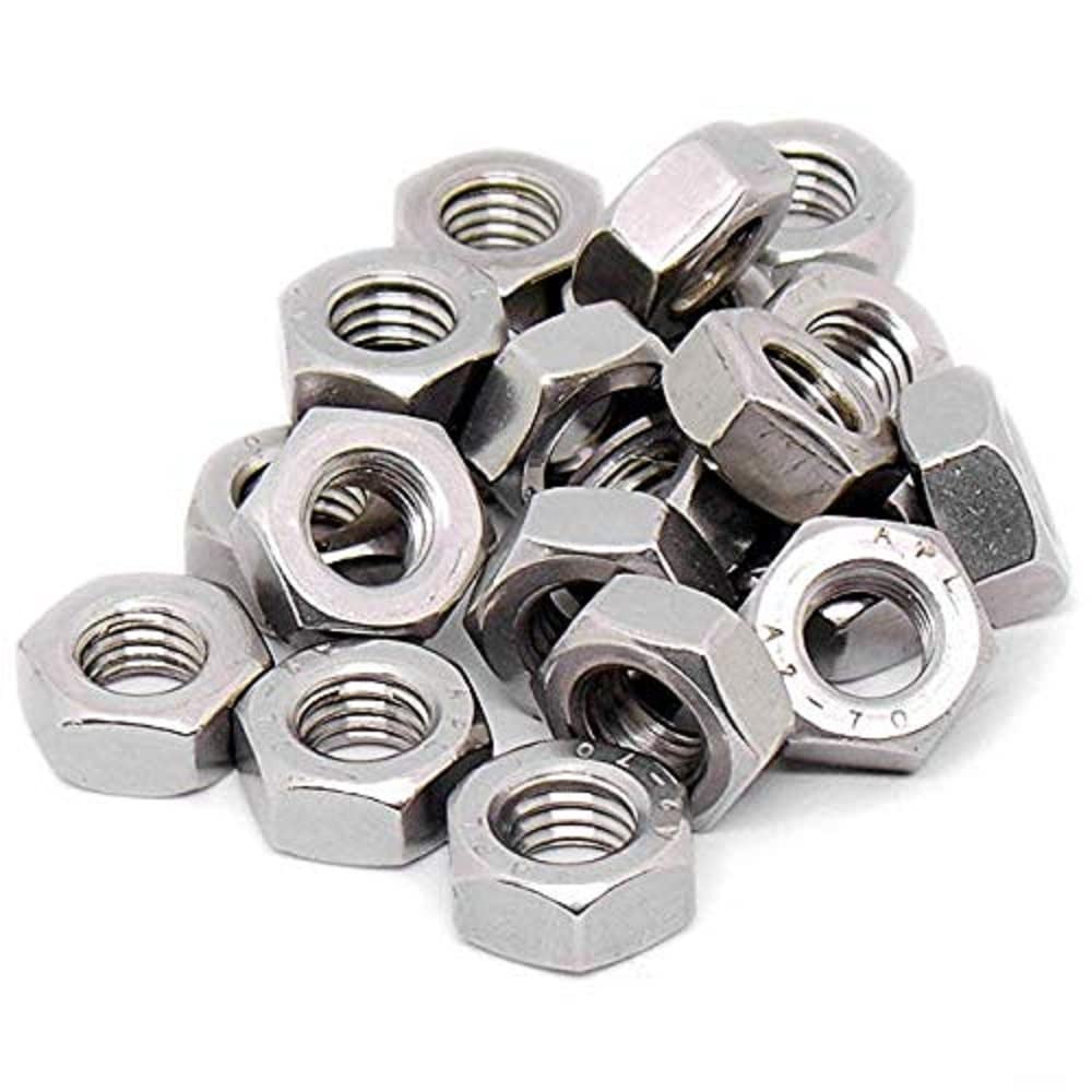 Merriway BH06898 (20 Pcs) Stainless Steel 316 A4 Marine Grade Hex Full Nuts M6 - Pack of 20 Pieces
