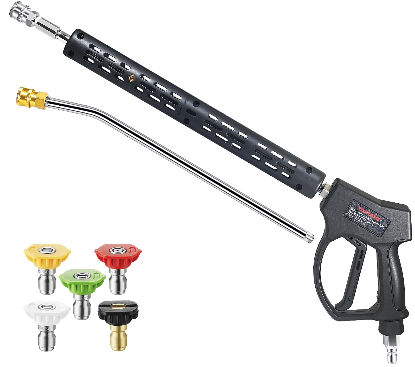 Amazon.com: YAMATIC Stainless Steel Pressure Washer Gun 5800 PSI