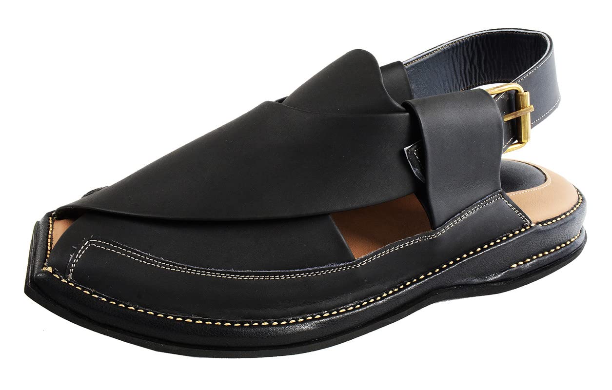 Mens Handmade Norozi Chappal With Double Sole Real Leather Flip