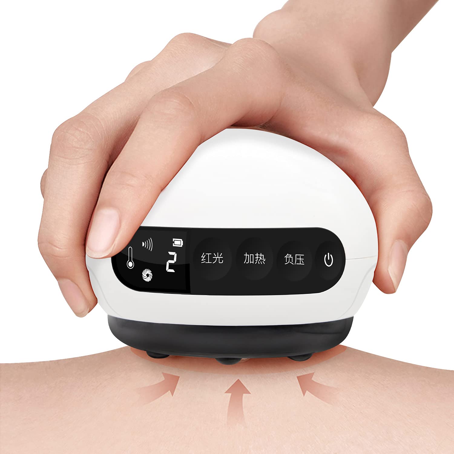 Shemeets Gua Sha Massage Tool Cupping Therapy Set Cellulite Massager, Electric Back Massager with Infrared Heat, 2200mAh Rechargeable Vacuum Therapy Machine, Handheld Scraping Tools