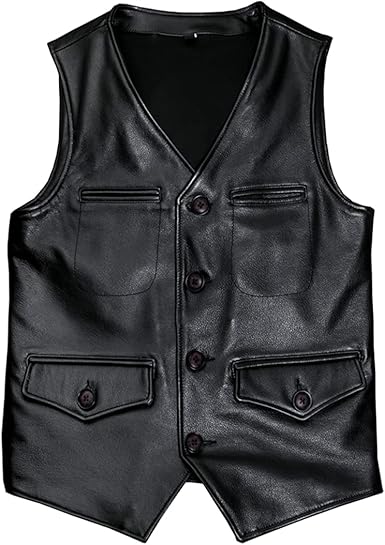 Plus size leather motorcycle vest Outlet