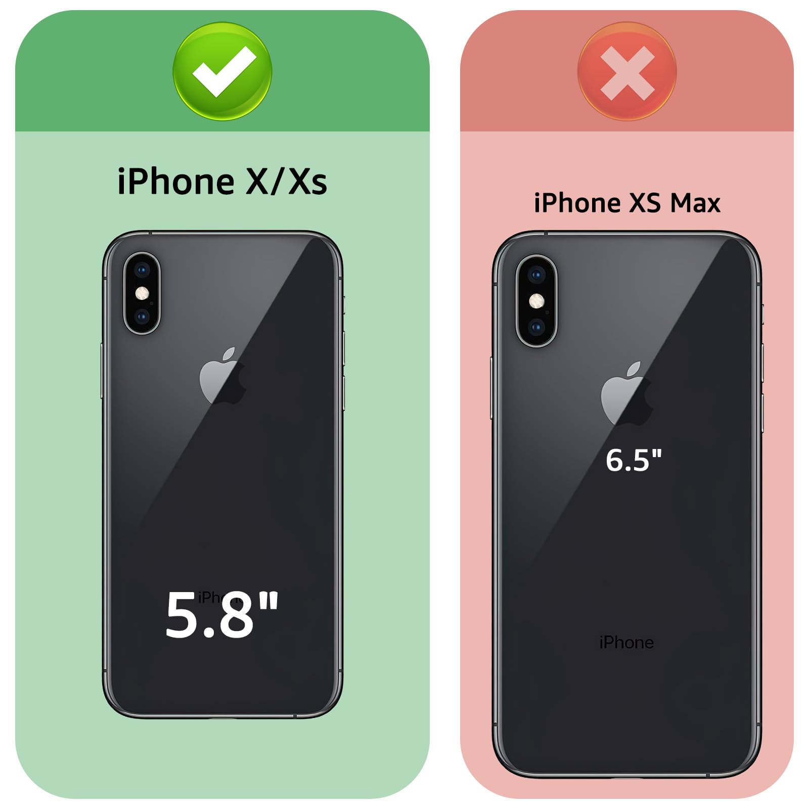 XcaseBar for iPhone X/XS Wallet case with Zipper Credit Card Holder?RFID Blocking?, Flip Folio Book PU Leather Phone case Shockproof Cover Women Men for iPhone X/XS case Wine Red