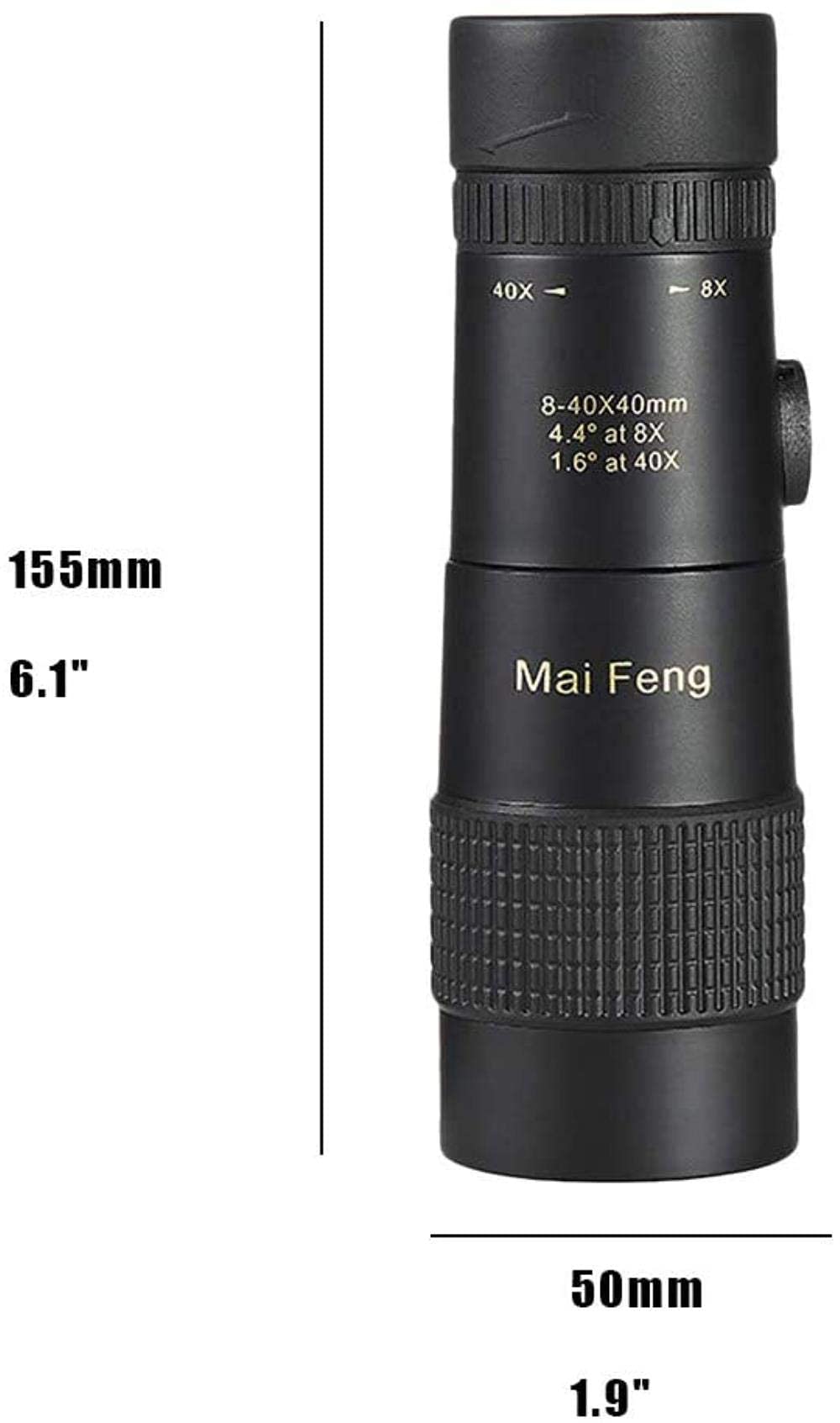 Teleskop HD, monokularowy 8-40x40 wysoki teleskopobiektywowy monokular z zoomem z adapterem do smartfona, lunety dużej mocy dla dorosłych