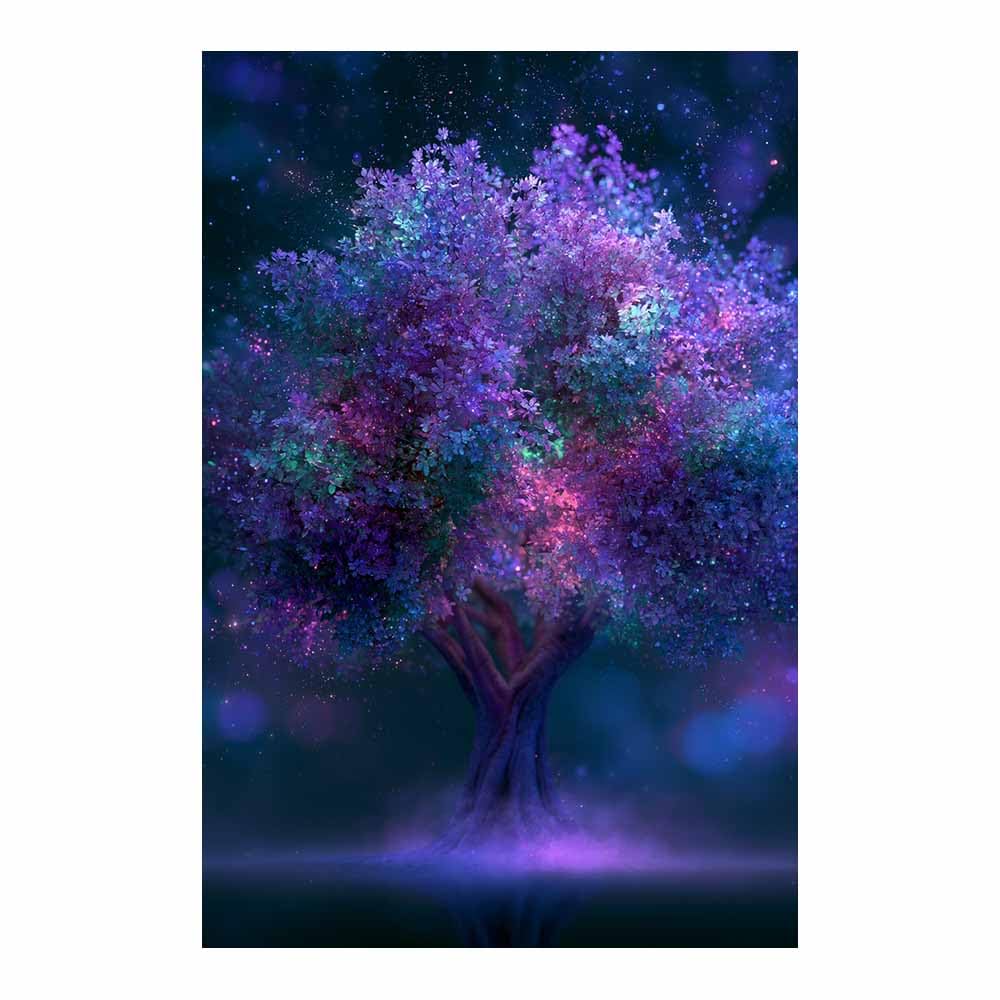 HOQIU Tree Wall Art Multicolor Confetti Tree artwork, home canvas prints, for Bathroom Living Room Bedroom(Multicolor)-60x80cm Unframed