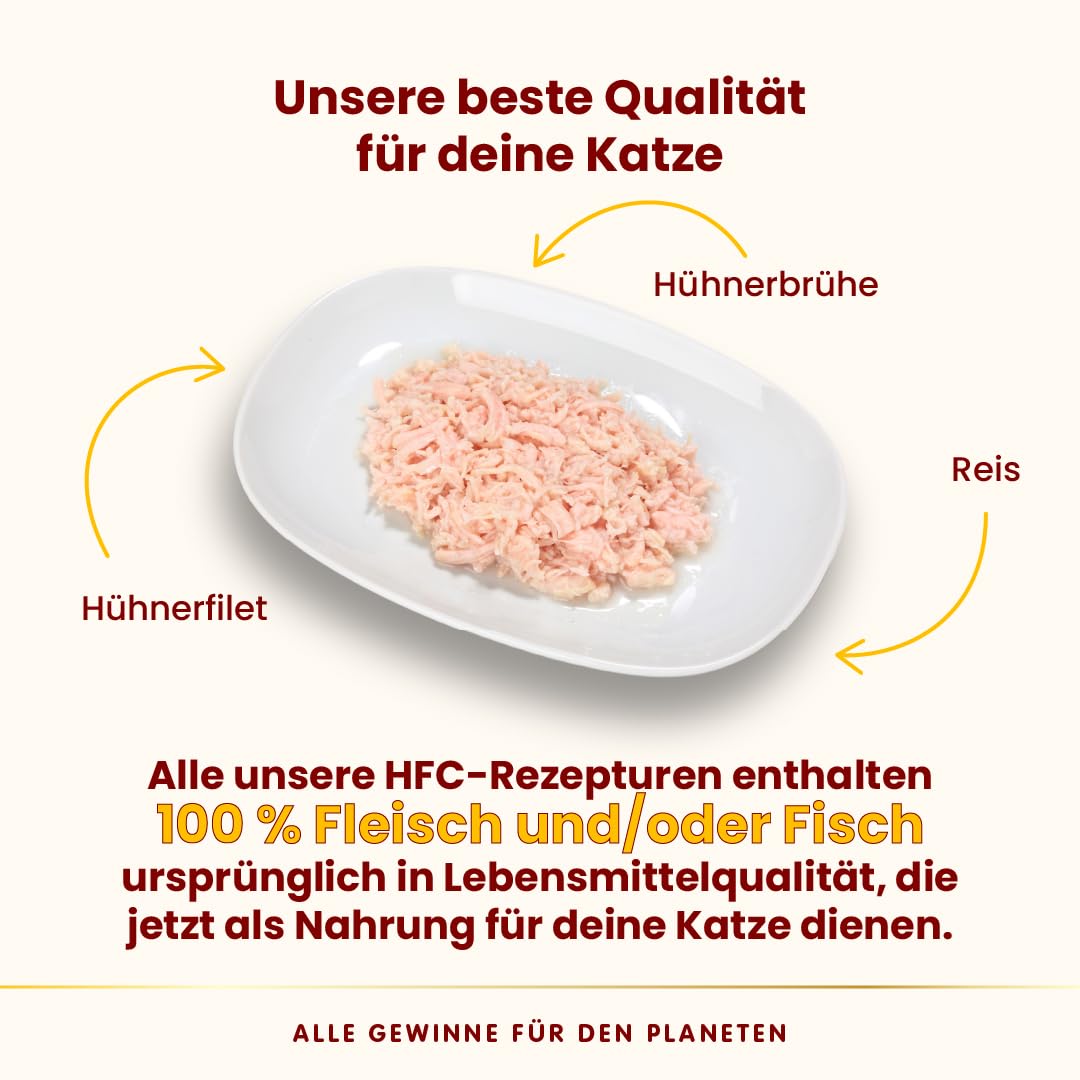 Almo Nature Hfc Natural Mokra Karma dla Kotów, Filet Z Kurczaka, 24 x 70 g