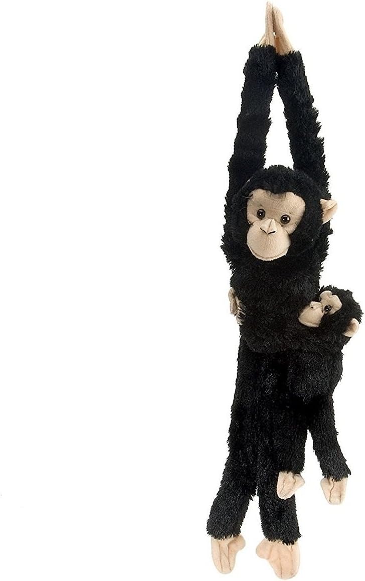 Chimpanzee w/baby plush, Monkey Stuffed Animal, Plush Toy, Gifts for Kids, Hanging 20 Inches