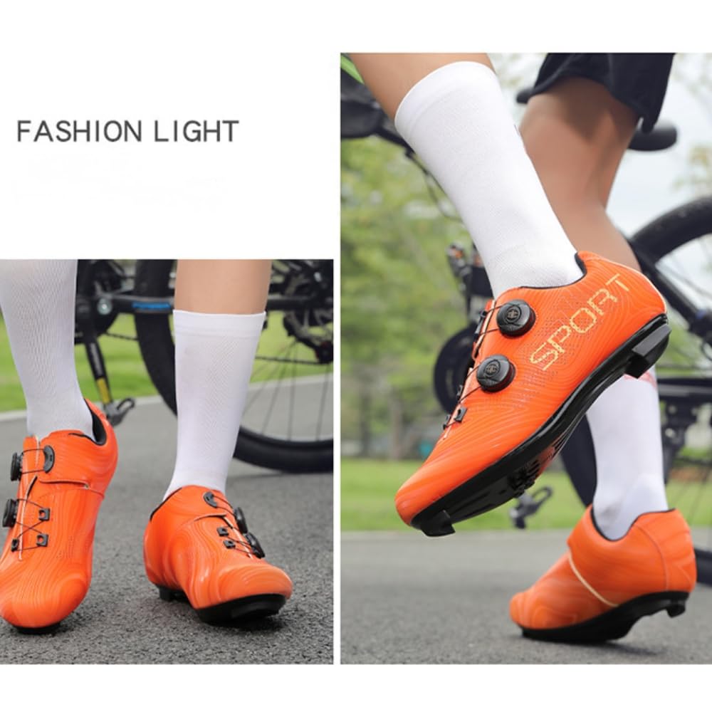 Buty rowerowe unisex dla mężczyzn i kobiet, oddychające, antypoślizgowe buty do roweru szosowego, wzór spinningu, do treningu w pomieszczeniach, jazdy na świeżym powietrzu i do użytku z płaskim