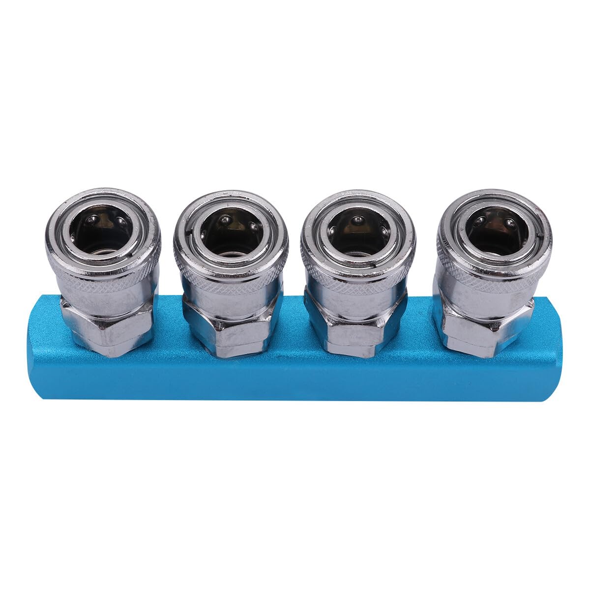 Conector rápido neumático con mejor agarre y funda de acero inoxidable WOONEKY