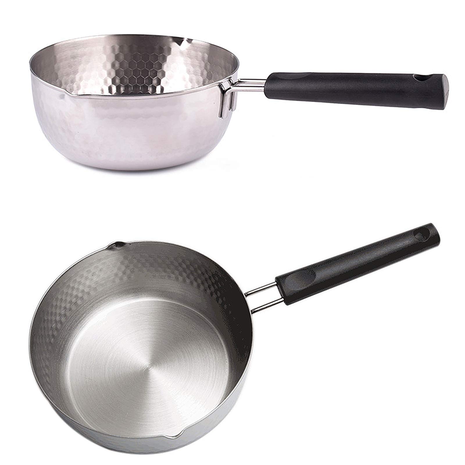 poêle, Stainless steel pan Casserole antiadhésive en acier inoxydable 430(20cm/7.9in)
