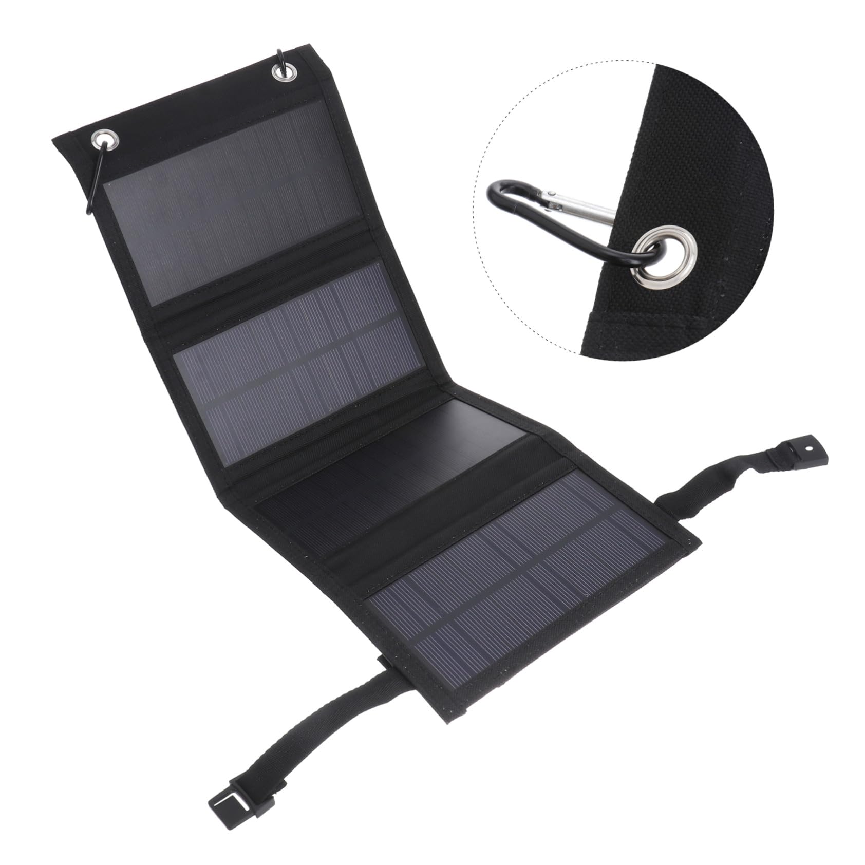Cargador Solar Plegable USB Panel Solar Exterior Portátil Alta Eficiencia para Camping Senderismo