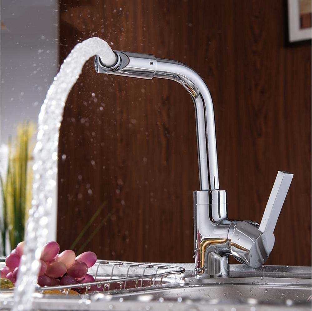Grifo del fregadero, Grifo del fregadero del baño de la cocina, Grifos del baño de la cocina Mezclador de agua de la barra del jardín del hogar Giratorio de pulido de 360 ​​​​grados Fácil de lavar